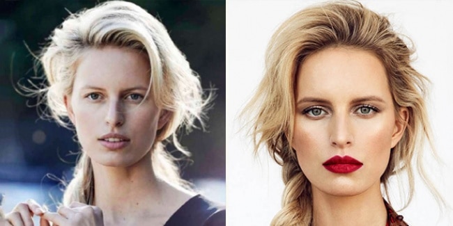 بدون مكياج Karolína Kurková