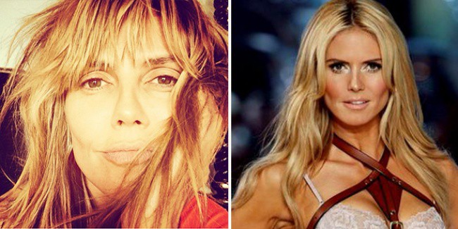 بدون مكياج Heidi Klum