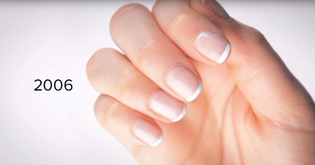 رسم مناكير فرنسى