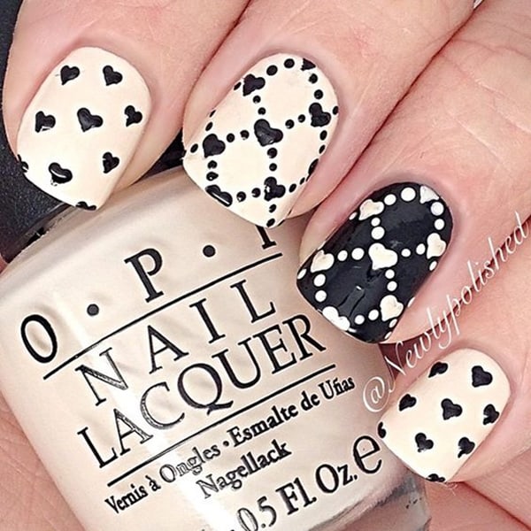 أشكال رسم طلاء الأظافر موضة 2017