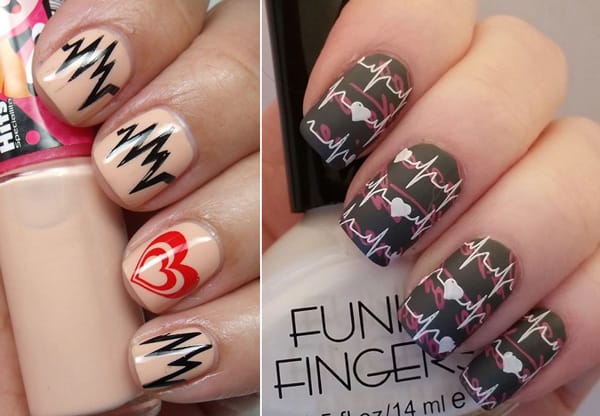أشكال رسم طلاء الأظافر موضة 2017