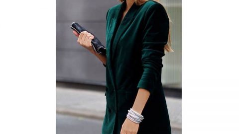 طريقة تنسيق البدلة المخملية لشتاء 2017