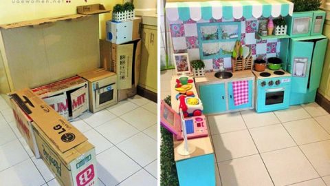 كيف تصنعين أجمل مساحة للعب طفلتك دون أي تكاليف