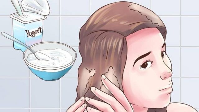 تخلصي من قشرة الشعر بالزبادي