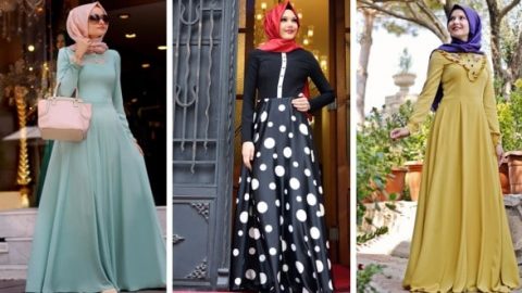 موديلات جديدة لفساتين المحجبات