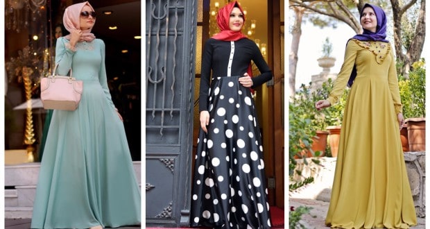 موديلات جديدة لفساتين المحجبات