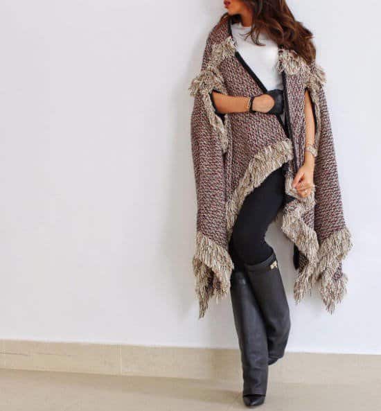 صور البونشو الشتوى