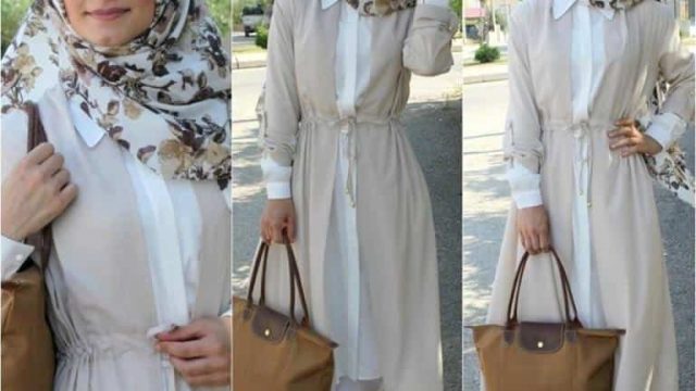 للمحجبات: إليك طريقة تنسيق اللون البيج لإطلالة كاجوال أنيقة