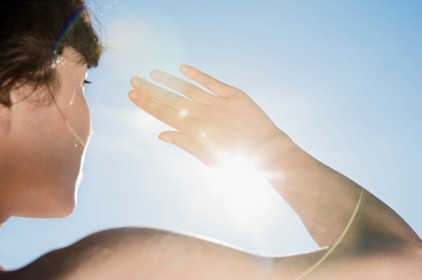 Woman Gazing Into The Sky