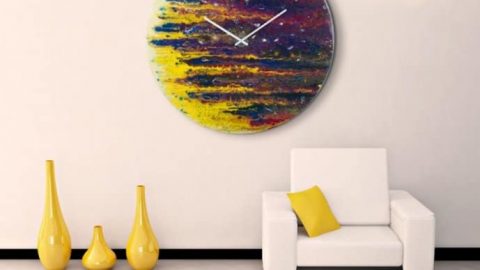 ساعات حائط مبتكرة لجدران المنزل