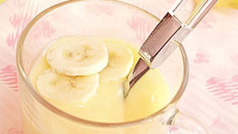 عصير الموز اللذيذ