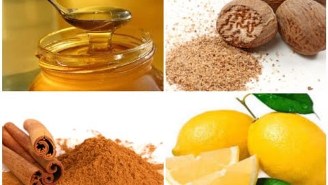 قناع القرفة والليمون وجوز الطيب والعسل للتخلص من البثور