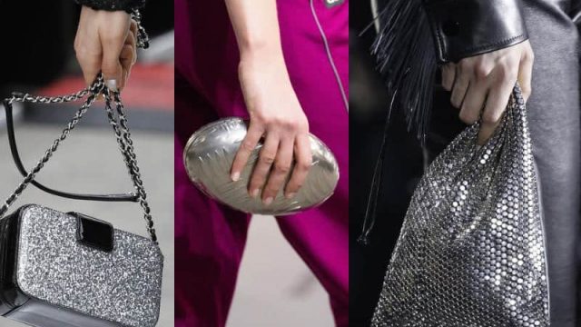 حقائب فضية أنيقة لموسم خريف 2017