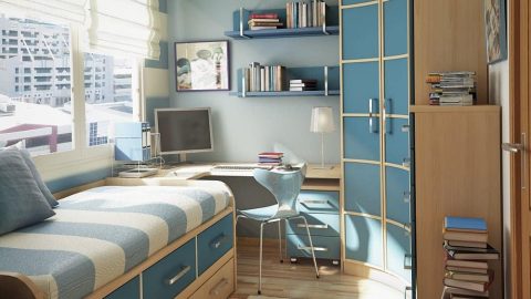 غرف نوم أنيقة للأطفال تناسب المساحات الضيقة