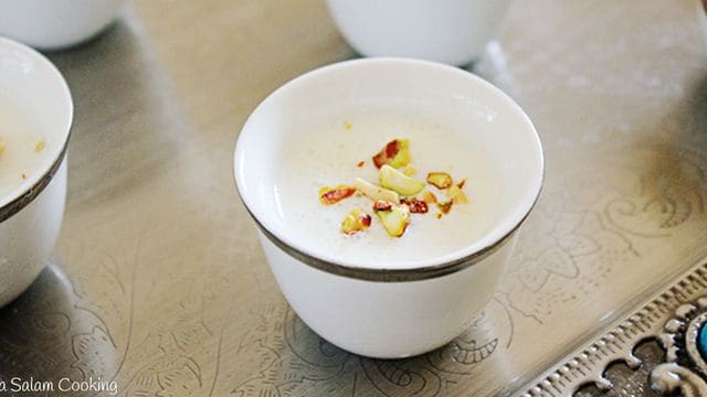 طريقة تحضير المهلبية البيضاء