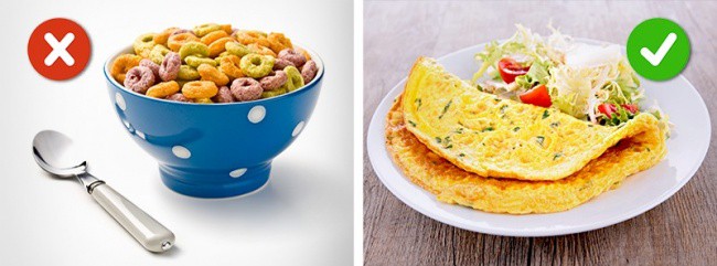 لا تقدمي هذه الأطباق لطفلك في وجبة الفطور