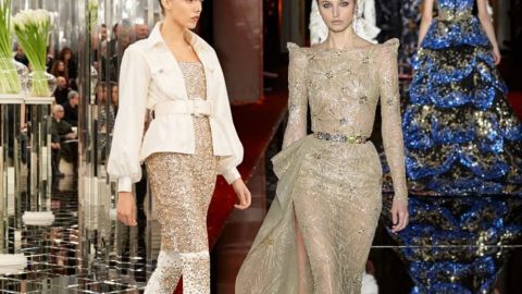 طريقة تنسيق صيحة الذهبي البراق لسهرات هذا الموسم