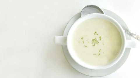 شوربة كريمة الدجاج الصحية