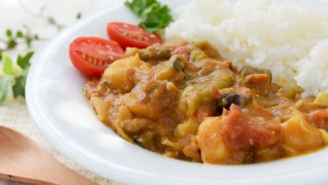 خطوات تجهيز كاري الخضار الهندي