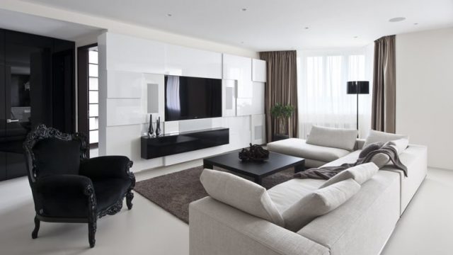 أثاث أنيق باللون الأسود