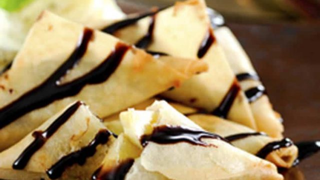 تعلمي معنا وصفة السمبوسة بالشوكولاته