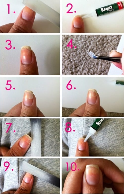 الأظافر المكسورة