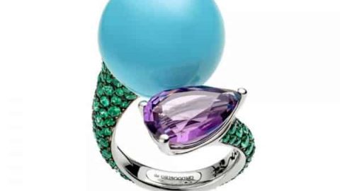 خواتم بأحجار الفيروز لإطلالة رمضانية فاخرة