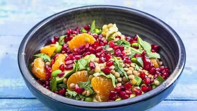 طبق سلطة العدس لنظام غذائي صحي ولخسارة الوزن