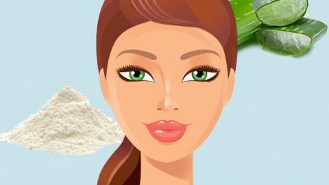 جربي قناع الألوفيرا وطحين الأرز لبشرة مشرقة