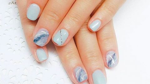 بالصور: موديلات أظافر مزينة بالمرمر