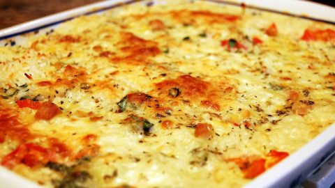 ألذ صينية دجاج بالجبن