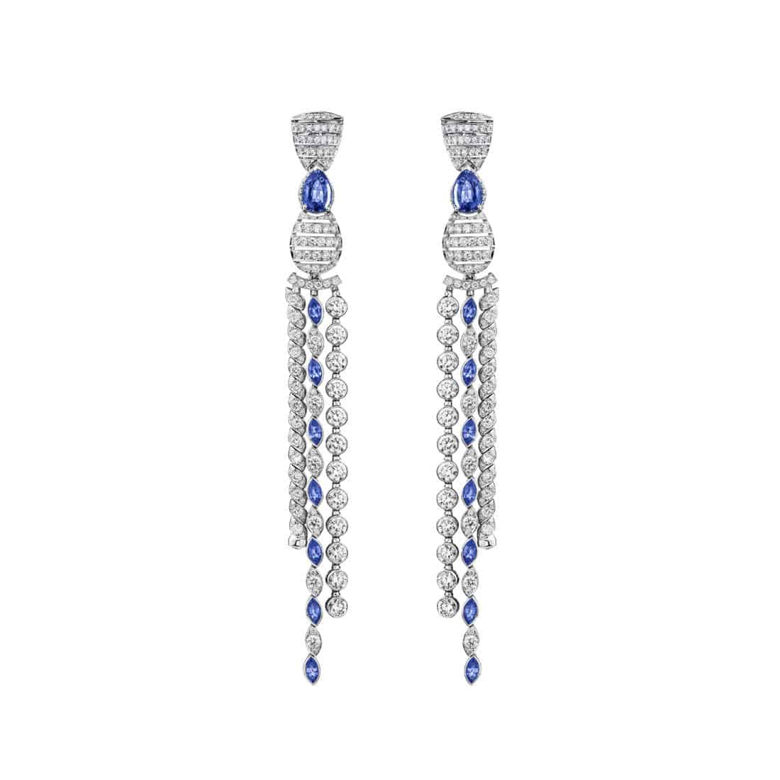 أقراط Sapphire Stripes