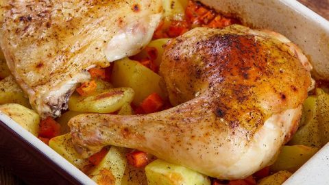 خطوات تجهيز صينية البطاطس بالدجاج