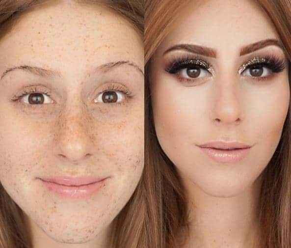 طريقة وضع مكياج يخفي النمش