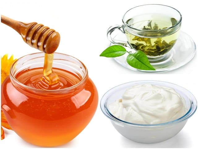 ماسكات الشاي الأخضر