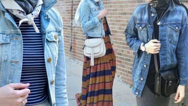 للمحجبات: طريقة تنسيق جاكيت الجينز لموسم الربيع