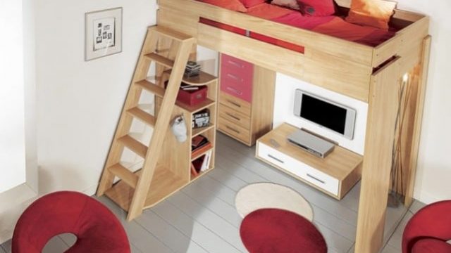 أفكار أسرّة للمساحات الضيقة والصغيرة