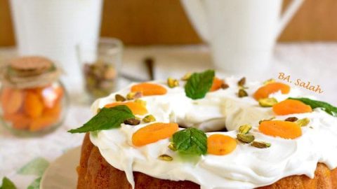 خطوات تجهيز كيكة قمر الدين