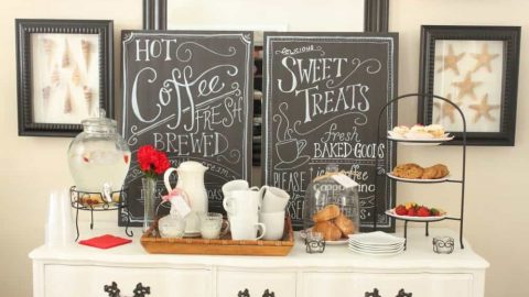 بالصور: أفكار ديكور لتصميم مساحة خاصة بالقهوة