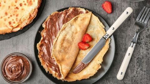 خطوات تجهيز كريب بدون حليب