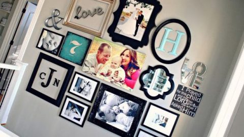 أفكار ديكور مميزة لتزيين الحائط بالصور