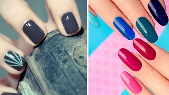 بالصور: صيحة أظافر بطلاء متعدد الألوان لخريف شتاء 2018