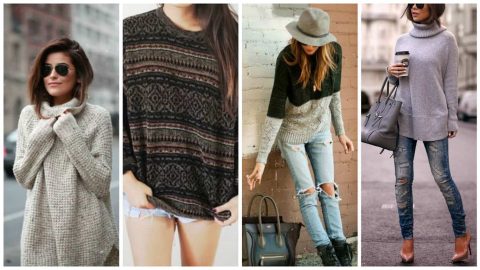 بالصور: صيحة البلوفر الفضفاض لإطلالات شتوية أنيقة