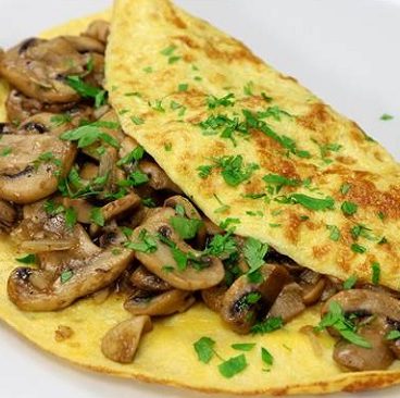 أومليت بالمشروم على الطريقة الفرنسية