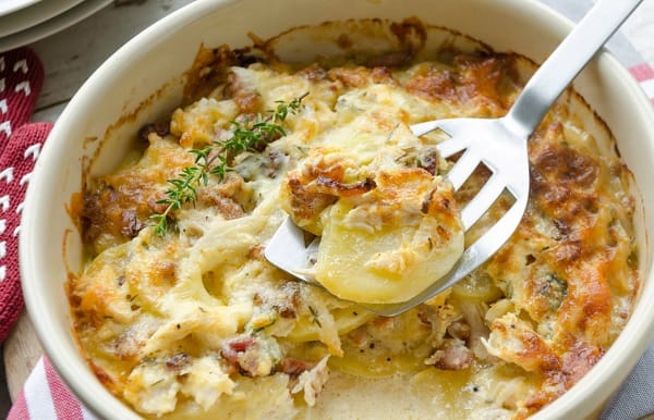 الدجاج بالكريمة والبطاطس