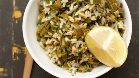 خطوات تجهيز سلطة ورق العنب بالأرز