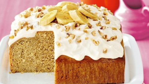 خطوات تجهيز كيكة الموز