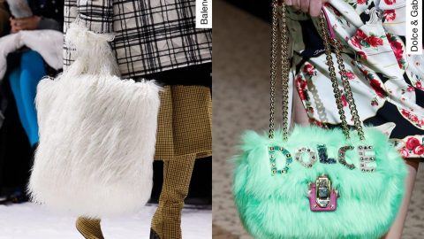 حقائب الفرو موضة شتاء 2019