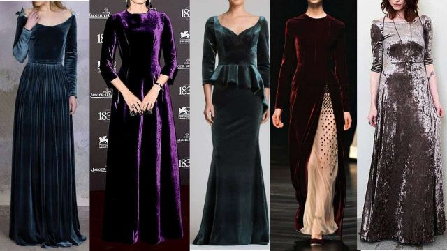 عروض أزياء وفساتين مخمل من أسبوع الموضة بنيويورك