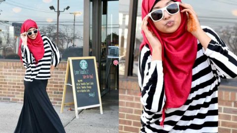 نصائح بسيطة لتنسيق لون الحجاب مع الملابس